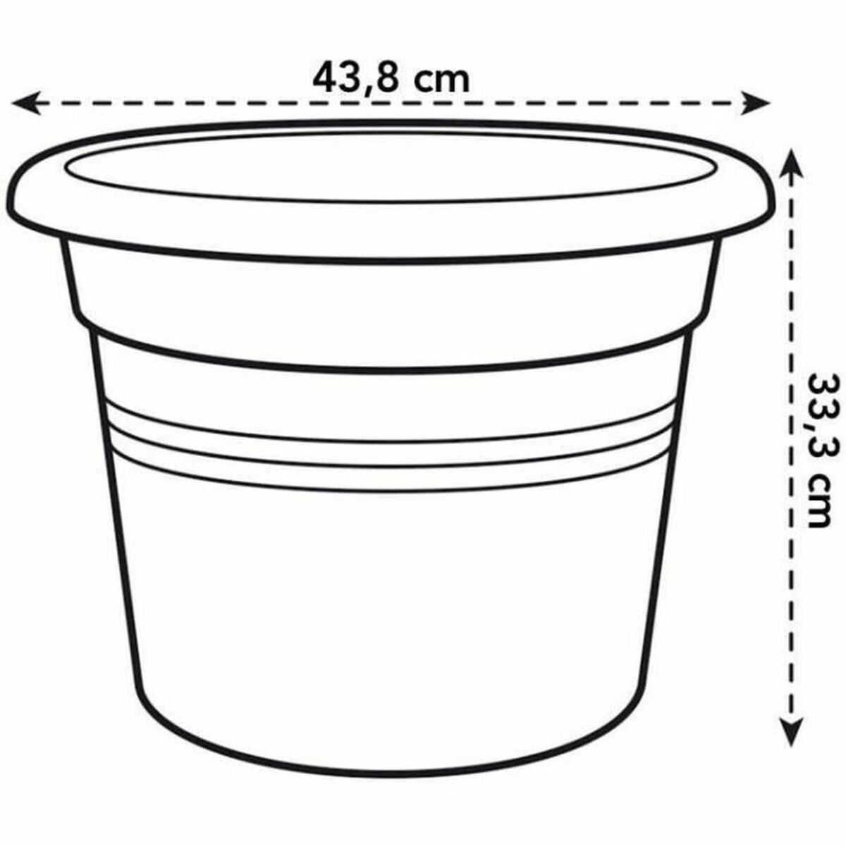 Bloempot Elho   Rond Roze Plastic Ø 30 cm